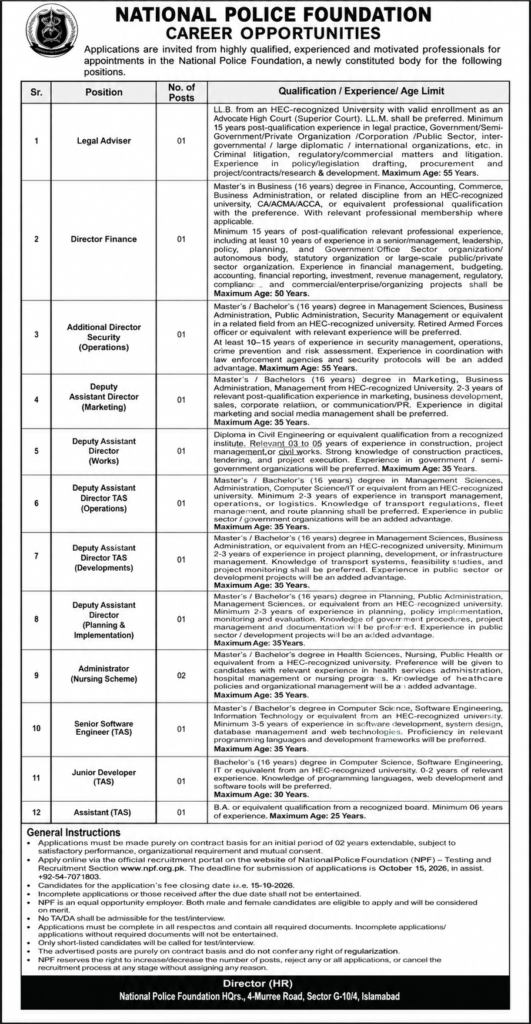 National Police Foundation Jobs 2026
