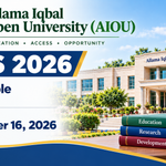 Allama Iqbal Open University (AIOU) Jobs 2026-Latest Vacancies