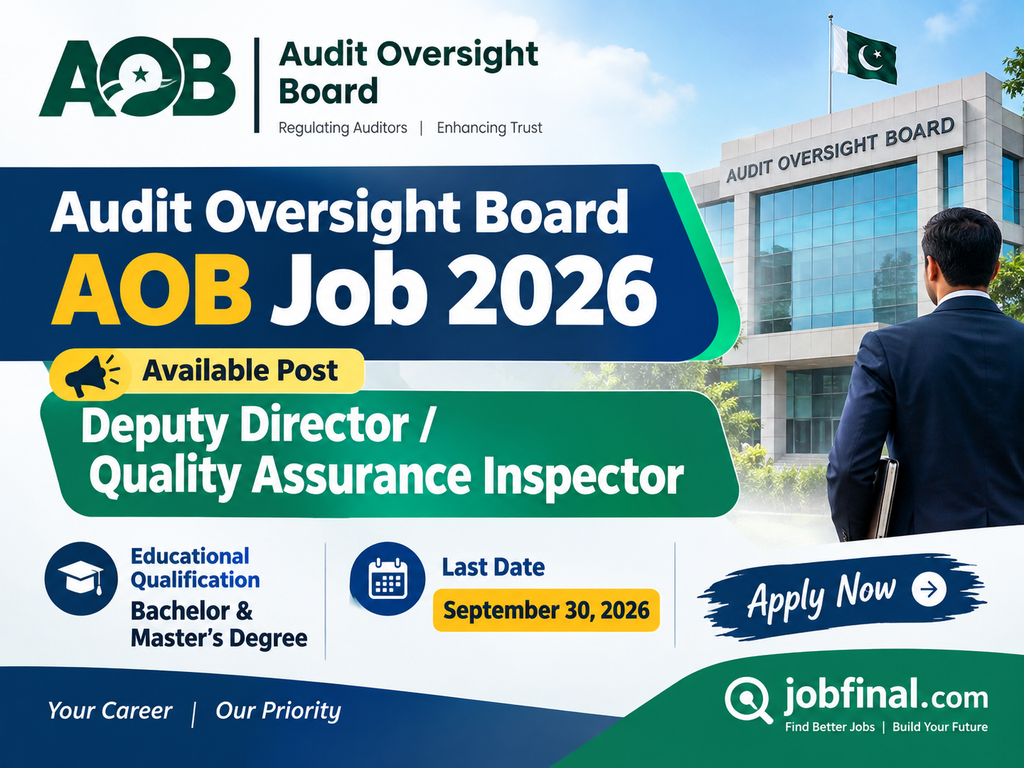 Audit Oversight Board AOB Job 2026 — Deputy Director / Quality Assurance Inspector Apply Online