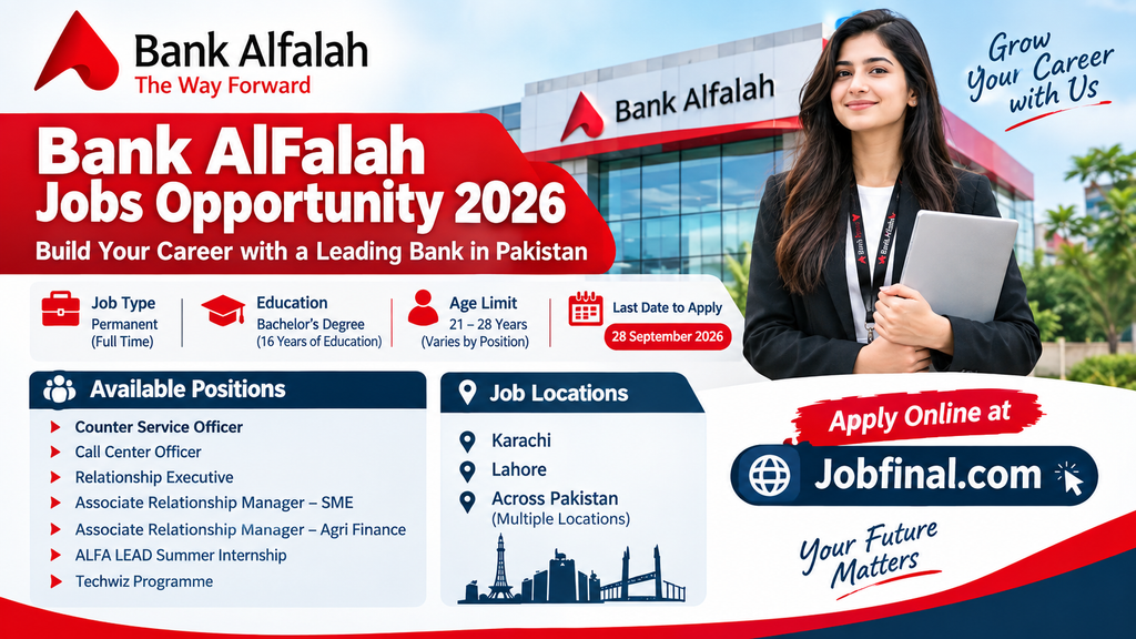Bank AlFalah Jobs Opportunity 2026-Apply Online