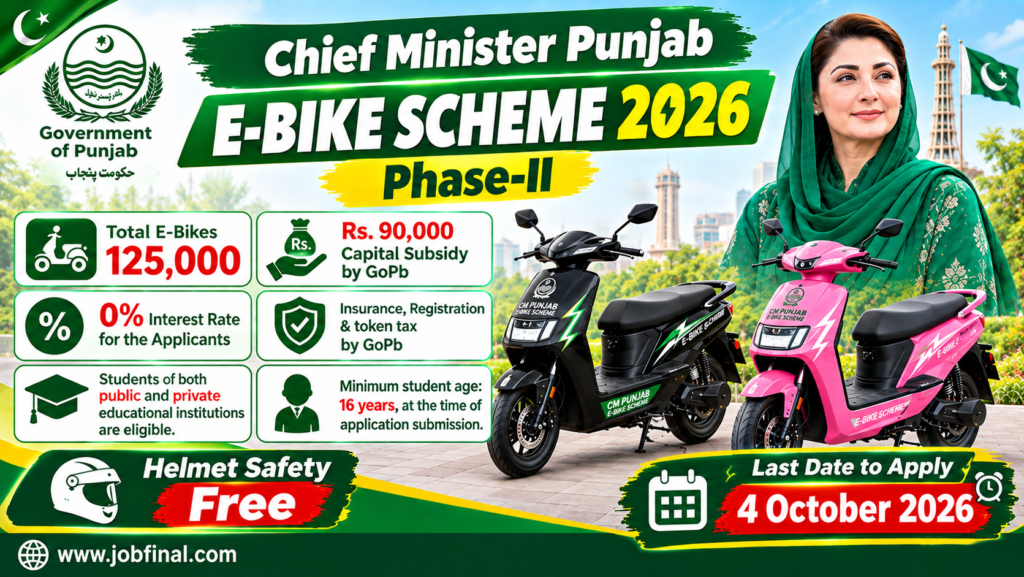 Chief Minister Punjab E-Bike Scheme 2026 Phase-II