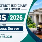 District Judiciary Dir Lower Jobs 2026 – Process Server