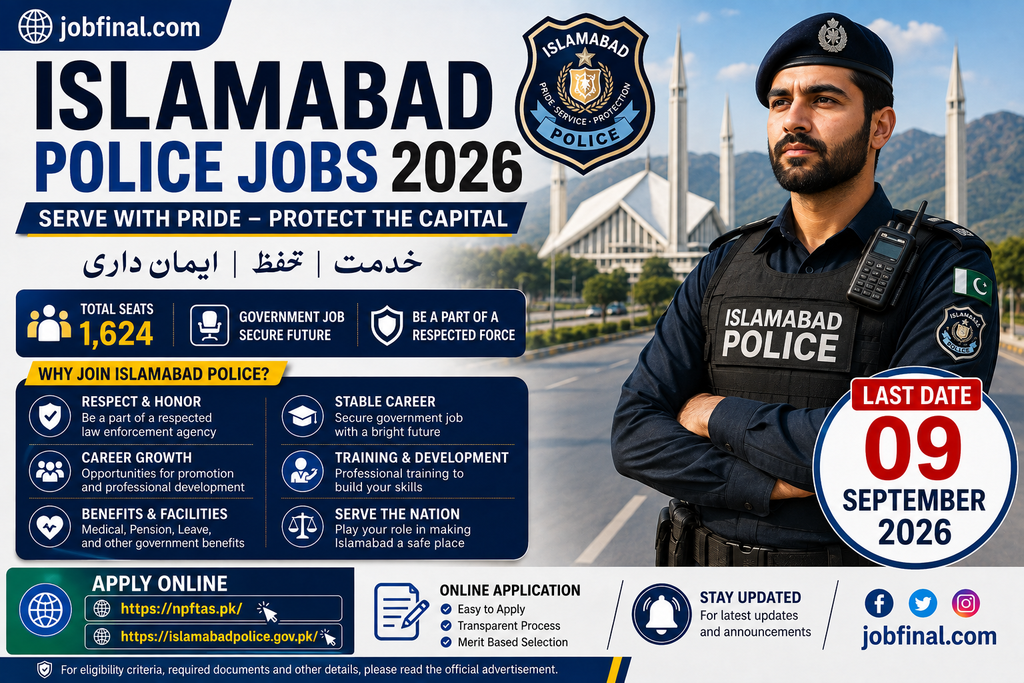 Islamabad Police Job 2026-Online Apply Now
