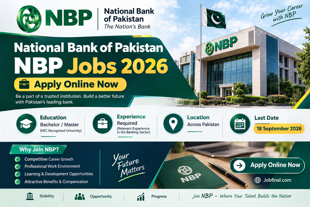 National Bank of Pakistan NBP Jobs 2026 – Apply Online Now