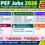 PEF Jobs 2026 – Punjab Education Foundation Jobs, Eligibility & Apply Online