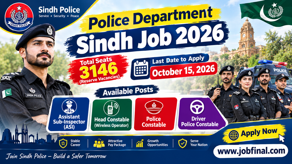 Police Department Sindh Job 2026