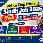 Police Department Sindh Job 2026