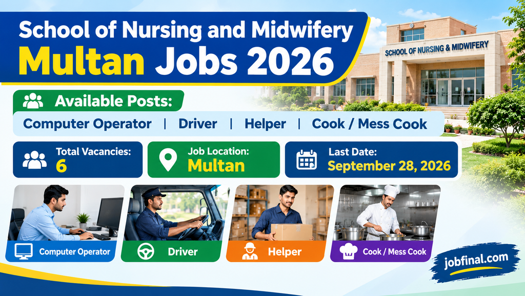 School of Nursing and Midwifery Multan Jobs 2026-Apply Now