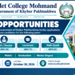 Cadet College Mohmand Jobs 2026