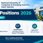 FAST-NUCES Jobs 2026 – Latest Faculty Positions in Karachi
