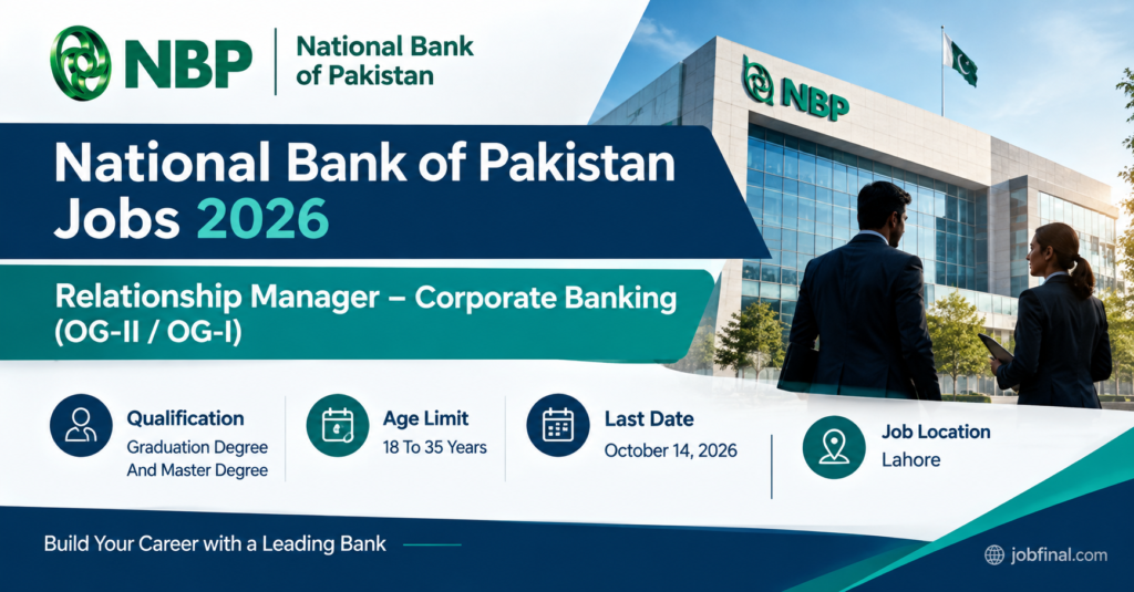 National Bank of Pakistan Jobs 2026 – Latest Vacancy Detail