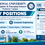 National University of Computer and Emerging Sciences NUCES Jobs 2026
