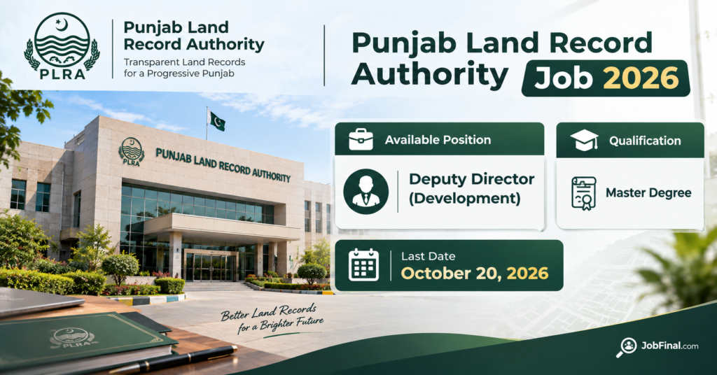 Punjab Land Record Authority Job 2026