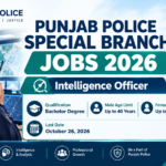 Punjab Police Special Branch Intelligence Officer Jobs 2026