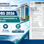 Punjab Provincial Cooperative Bank Limited PPCBL Jobs 2026